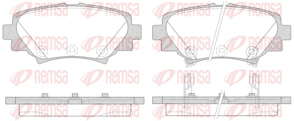 REMSA Hátsó fékbetét 1570.02_REMSA