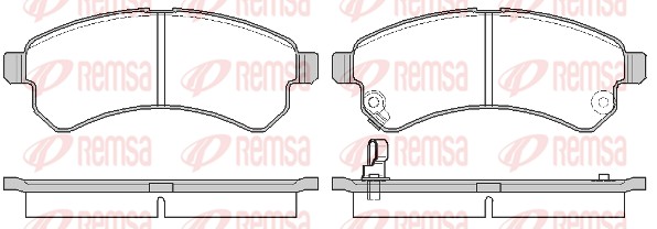 REMSA Első fékbetét 1581.01_REMSA