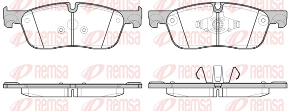 REMSA Első fékbetét 1633.00_REMSA