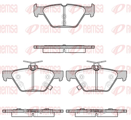 REMSA Hátsó fékbetét 1638.02_REMSA