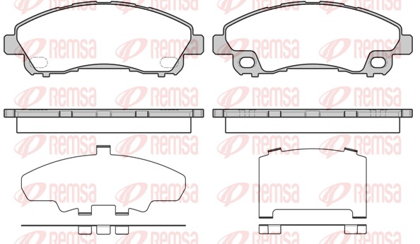 REMSA Hátsó fékbetét 1645.00_REMSA