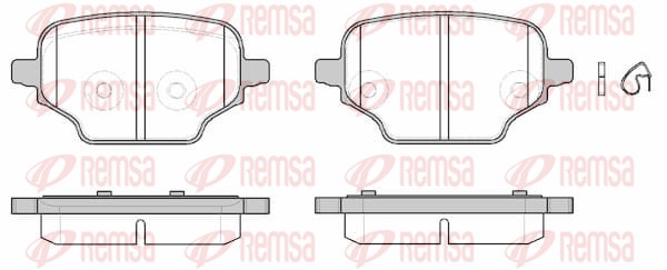 REMSA Hátsó fékbetét 1837.00_REMSA