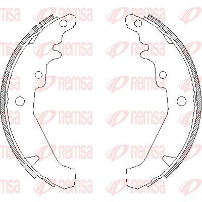 REMSA Fékpofa 4139.00_REMSA