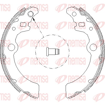 REMSA Fékpofa 4143.00_REMSA
