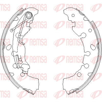 REMSA 4161.00_REMSA Fékpofa