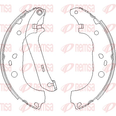 REMSA Fékpofa 4206.01_REMSA