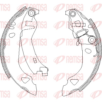 REMSA Fékpofa 4302.00_REMSA