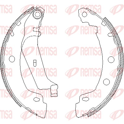 REMSA Fékpofa 4416.01_REMSA