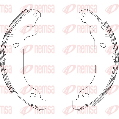 REMSA Fékpofa 4506.00_REMSA