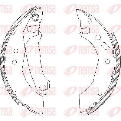 REMSA Fékpofa 4507.00_REMSA