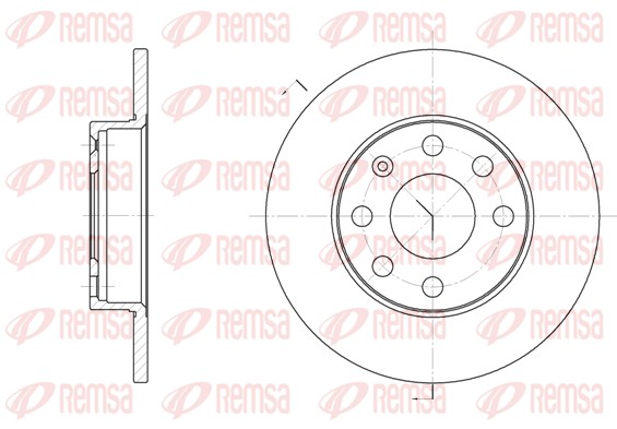 REMSA Első féktárcsa 6057.00_REMSA