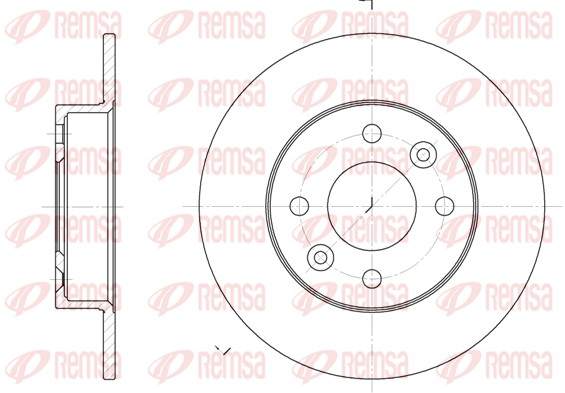 REMSA Első féktárcsa 6066.00_REMSA