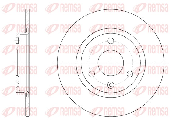 REMSA Első féktárcsa 6070.00_REMSA