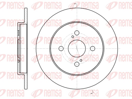 REMSA Hátsó féktárcsa 61004.00_REMSA