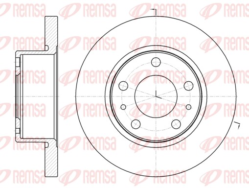 REMSA Első féktárcsa 61007.00_REMSA