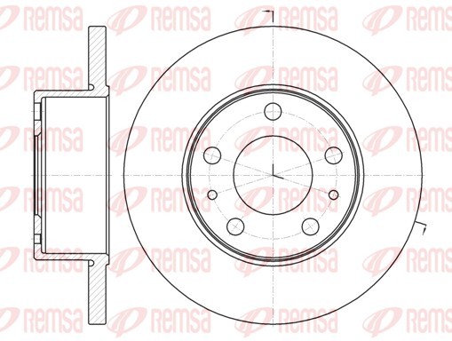 REMSA Hátsó féktárcsa 61008.00_REMSA