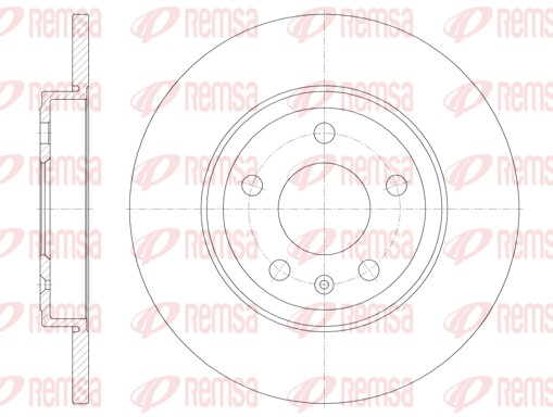 REMSA Hátsó féktárcsa 61011.00_REMSA
