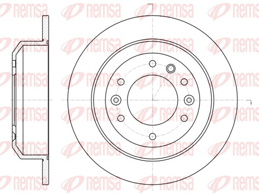 REMSA Hátsó féktárcsa 61027.00_REMSA