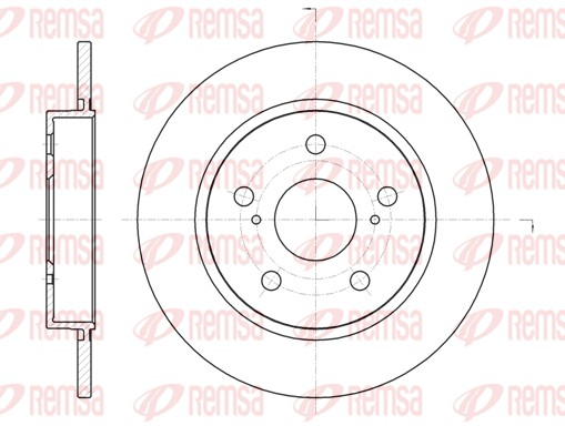 REMSA Hátsó féktárcsa 61044.00_REMSA