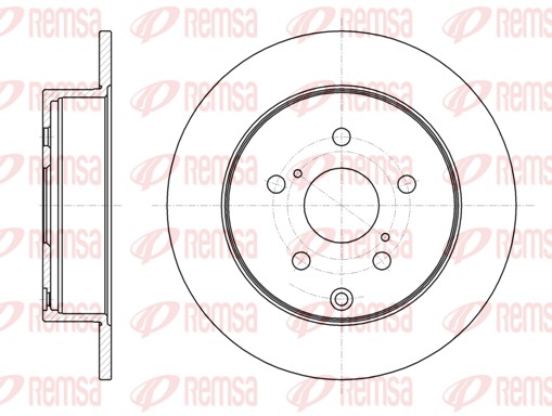 REMSA Hátsó féktárcsa 61088.00_REMSA