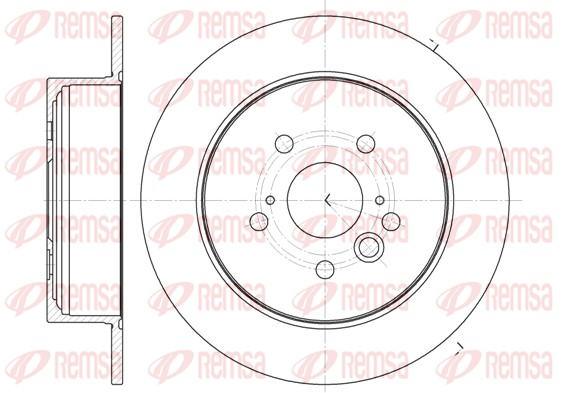 REMSA Hátsó féktárcsa 61089.00_REMSA