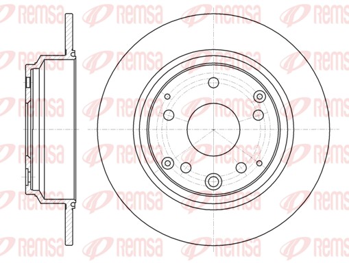 REMSA Hátsó féktárcsa 61090.00_REMSA