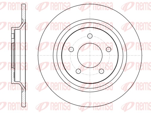 REMSA Hátsó féktárcsa 61113.00_REMSA