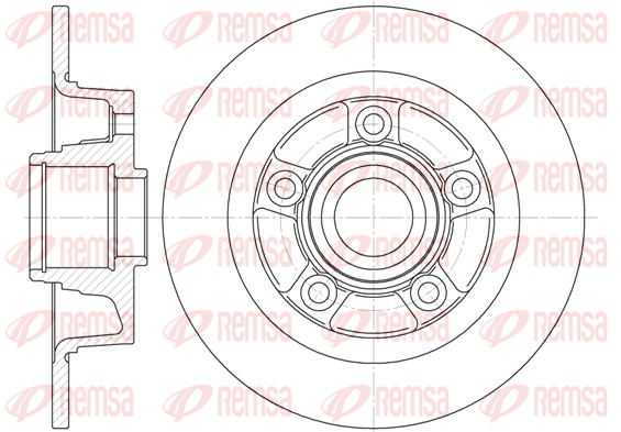 REMSA Hátsó féktárcsa 61115.00_REMSA