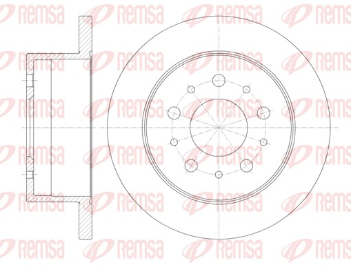 REMSA Hátsó féktárcsa 61120.00_REMSA