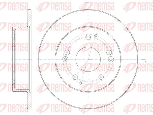 REMSA Hátsó féktárcsa 61147.00_REMSA
