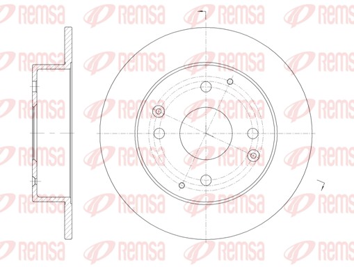 REMSA Hátsó féktárcsa 61156.00_REMSA
