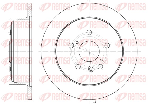 REMSA Hátsó féktárcsa 61158.00_REMSA