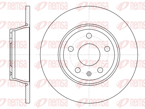 REMSA Hátsó féktárcsa 61214.00_REMSA