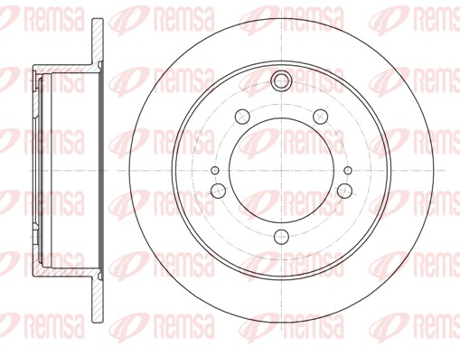 REMSA Hátsó féktárcsa 61230.00_REMSA