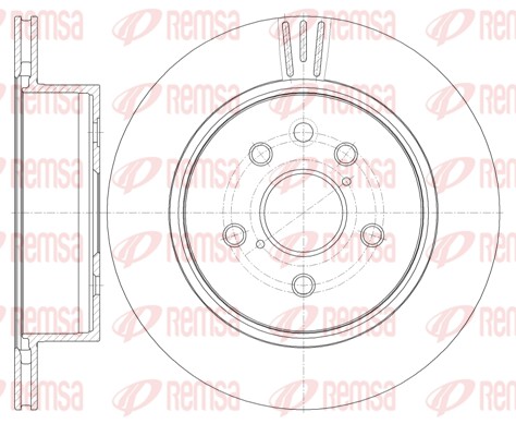 REMSA Hátsó féktárcsa 61255.10_REMSA