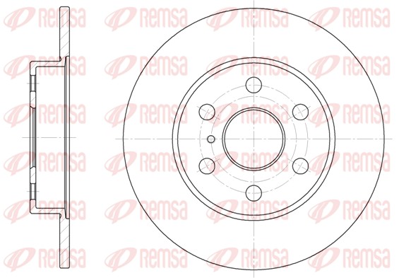 REMSA Hátsó féktárcsa 61258.00_REMSA