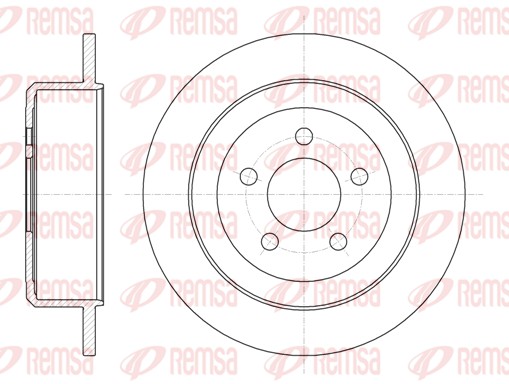 REMSA Hátsó féktárcsa 61271.00_REMSA