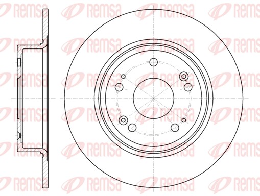 REMSA Hátsó féktárcsa 61278.00_REMSA