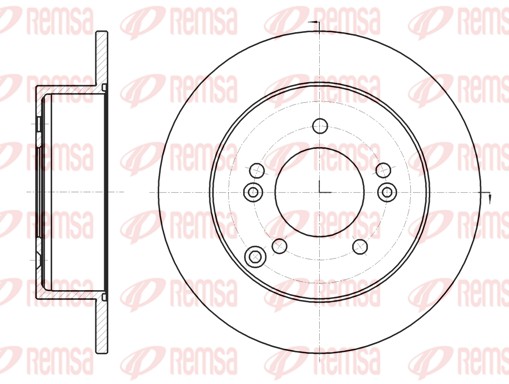 REMSA Hátsó féktárcsa 61293.00_REMSA