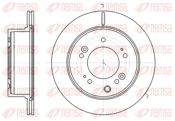 REMSA Hátsó féktárcsa 61306.10_REMSA