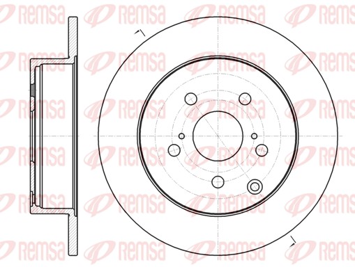REMSA Hátsó féktárcsa 61350.00_REMSA