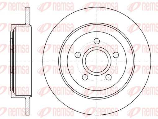 REMSA Hátsó féktárcsa 61364.00_REMSA