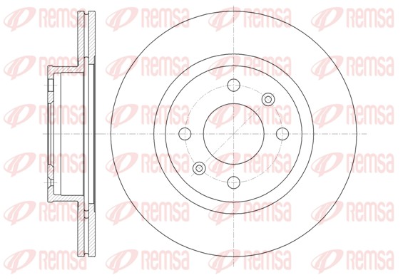 REMSA Első féktárcsa 61365.10_REMSA
