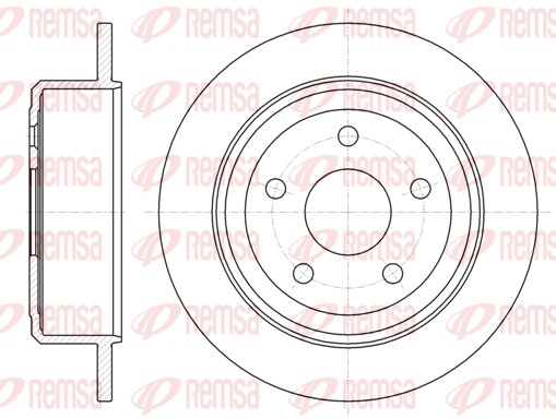 REMSA Hátsó féktárcsa 61368.00_REMSA