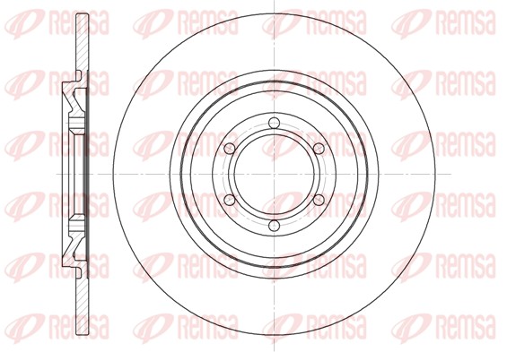 REMSA Hátsó féktárcsa 6140.00_REMSA