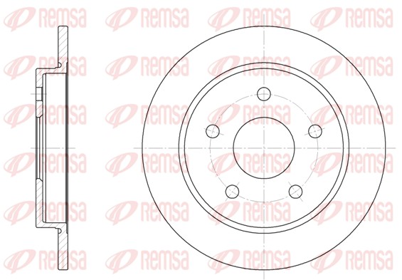 REMSA Hátsó féktárcsa 6147.00_REMSA