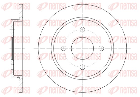 REMSA Hátsó féktárcsa 6155.00_REMSA