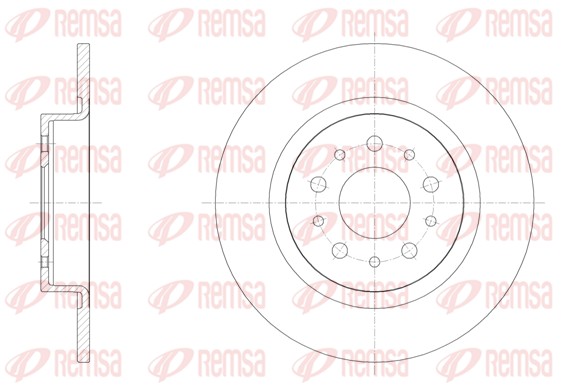REMSA Hátsó féktárcsa 61558.00_REMSA