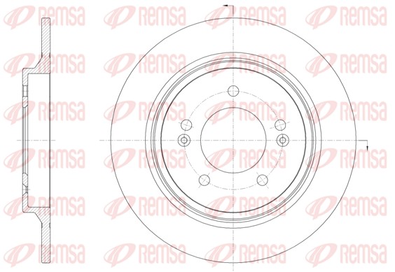 REMSA Hátsó féktárcsa 61571.00_REMSA