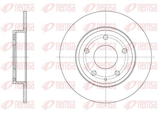 REMSA Hátsó féktárcsa 61575.00_REMSA